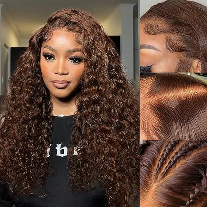 Burgundy Deep Wave Lace Front Wigs Human Hair 180% Density 99J Burgundy Frontal Wigs Human Hair 13X6 Red Human Hair Lace Front Wig for Fashion Black Women