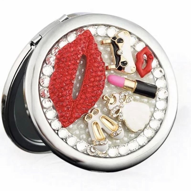 Mini Mirror Makeup Compact Cosmetic Full