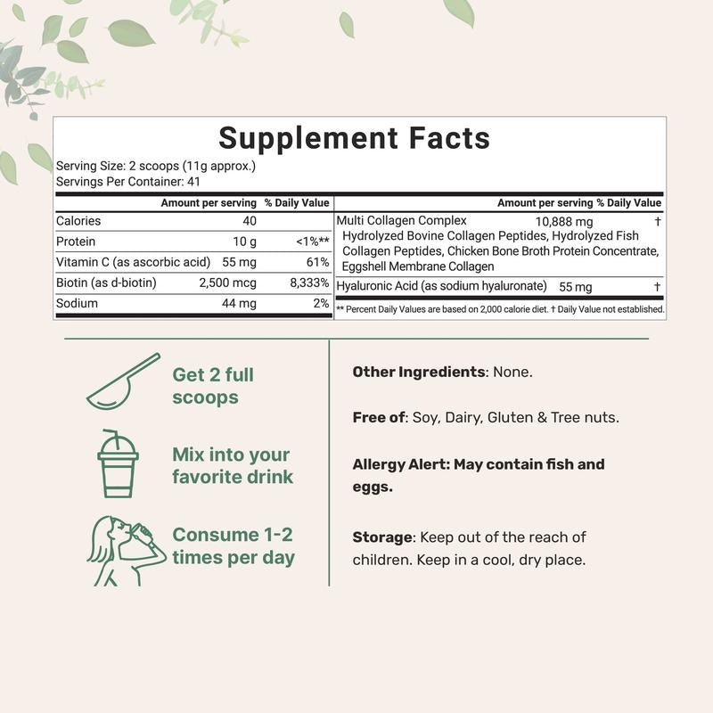 Micro Ingredients Hair & Muscle Nourish Bundle: Multi Collagen Peptides Powder 1LB, Creatine Powder 1.1LB, Vitamin D3K2 10,000IU 180 Softgels & Pumpkin Seed Oil 150 Softgels
