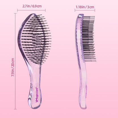 Christmas Must-Have-Vmagic Detangling Brush High-Quality Scalp Comb for Women Girls Men & Boys Use in Wet and Dry Hair Dual-Level Teeth for Effortless Detangling Long Lasting