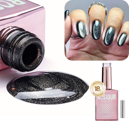 ROSIOUR 18Ml Cat Eye Gel Nail Polish | Includes Magnet | Hema-Free, Tpo-Free | for Salon & Home Use, Ideal for Nail Techs & Beginners