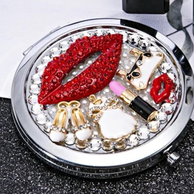Mini Mirror Makeup Compact Cosmetic Full