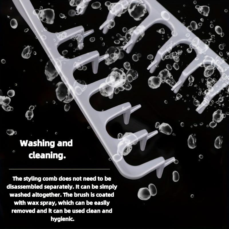 1Pc Puff Texture Styling Comb Natural Curl Perm Tool Root Volume Cover Hair Gap Beauty Brush, Hair Care Accessory, Easy Use