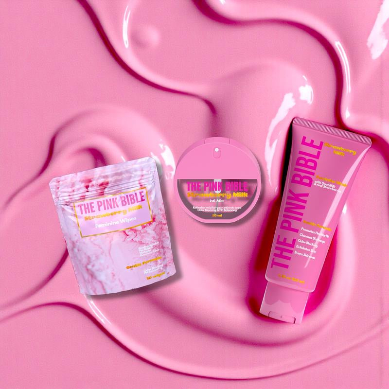 THE PINK BIBLE 3 Piece Favorites Ph Balancing Odor Blocking TRAVEL Set