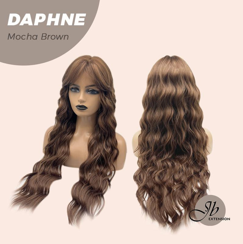 JBEXTENSION 29 Inches Long Body Wave Wig with Bangs DAPHNE