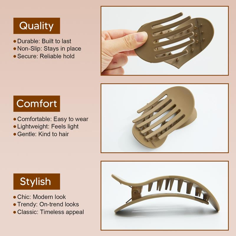 The Perfect Gift Idea- 4-Pc Duckbill Hair Clip Set in Adorable Packaging | Gentle yet Strong Hold for Her | a Thoughtful Present for Daughters, Friends & Loved Ones