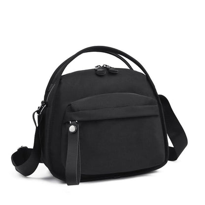 WDX Lightweight Quilted Tote Bag,Black Oxford Fabric Handbag Women’S Bag 2026 New Style Handheld Crossbody Commuter Bag ,Everyday Purse,Women'S Elegant Solid Color Shoulder Bag, Fashionable Zipper Crossbody Bag for Daily Used,