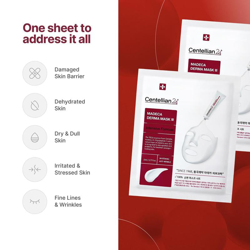 [Centellian24] Signature Edition | 2X Madeca Cream Time Reverse + 2X Intensive Formula Sheet Mask | Daily Hydrating Repair with Cica, Hyaluronic Acid & Radiance Boost | Korean Skincare