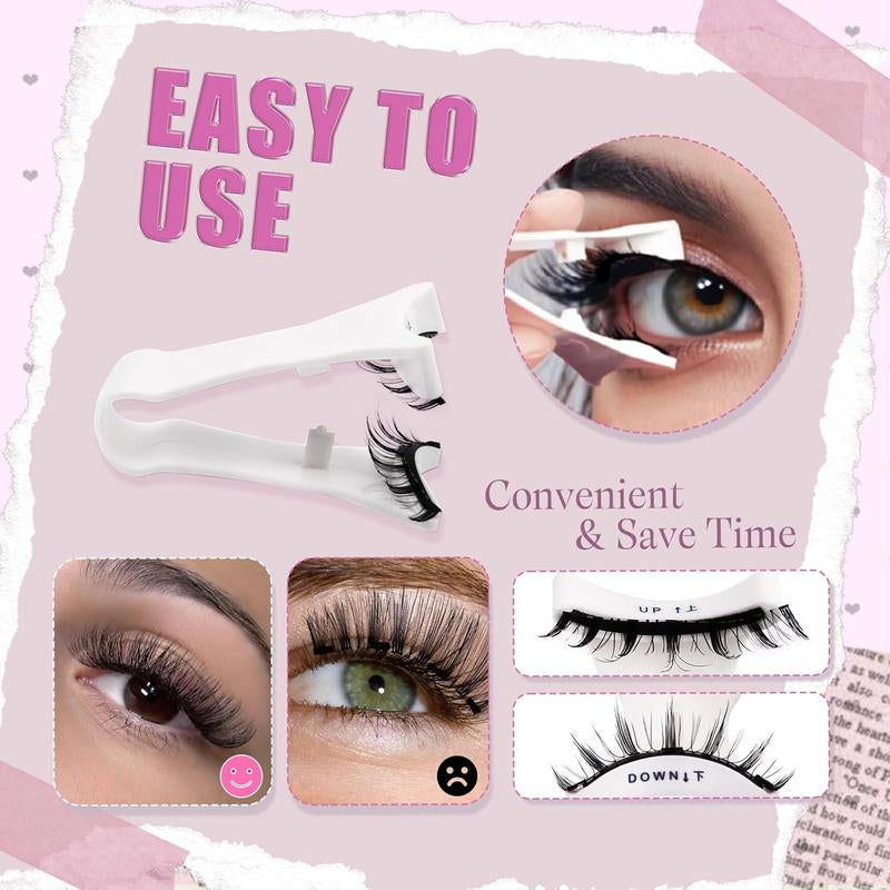 Magnetic Eyelashes Natural Look Wispy Waterproof Reusable Easy Application No Glue Needed Youth Friendly(Please Check Quantity)