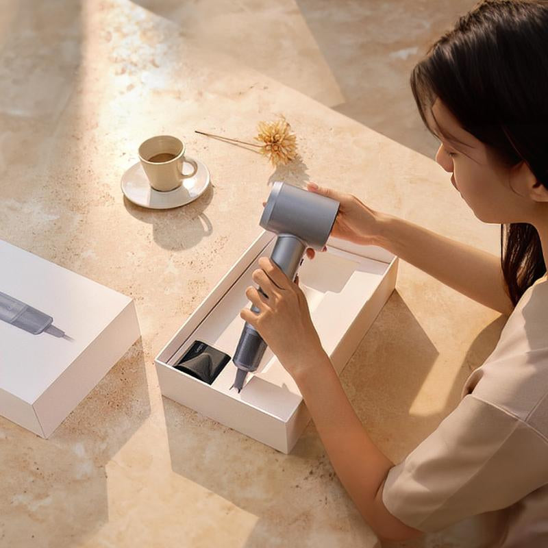 FOCHIER F High-Speed Ionic Hair Dryer, 200 Million Negative Ions, 110,000 RPM Brushless Motor, 1400W Fast Blow Dryer, Low Noise, Magnetic Nozzles