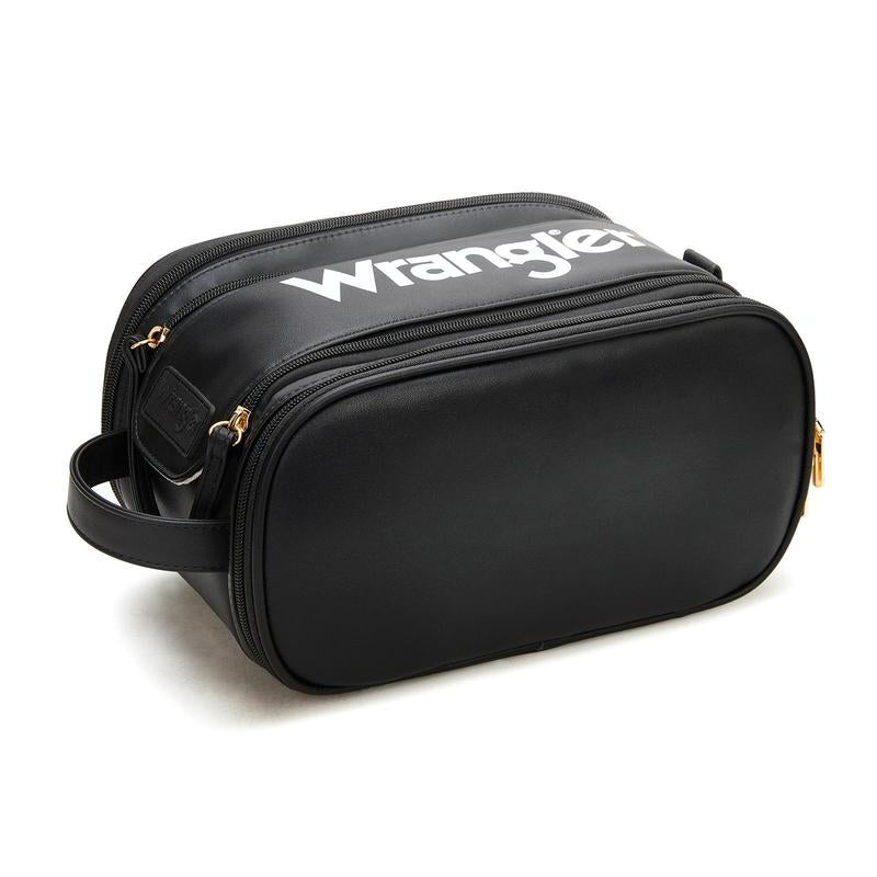 Wrangler Large Makeup Bag Travel Toiletry Bag Portable Cosmetic Bag