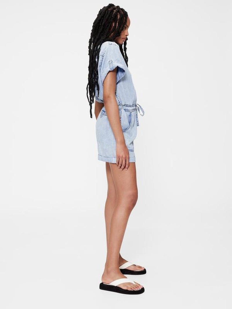 Gap Women'S Gapstudio Draped Denim Romper