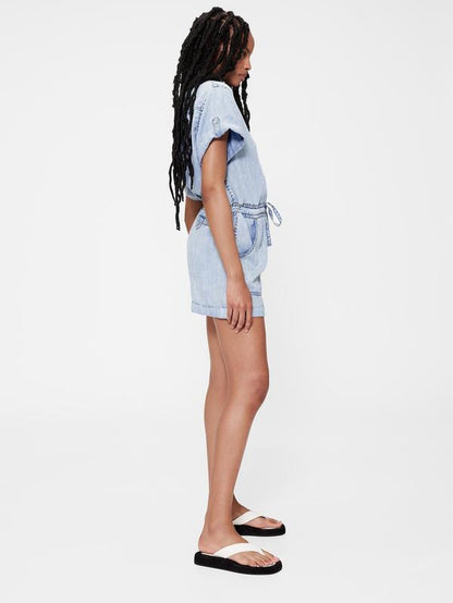 Gap Women'S Gapstudio Draped Denim Romper