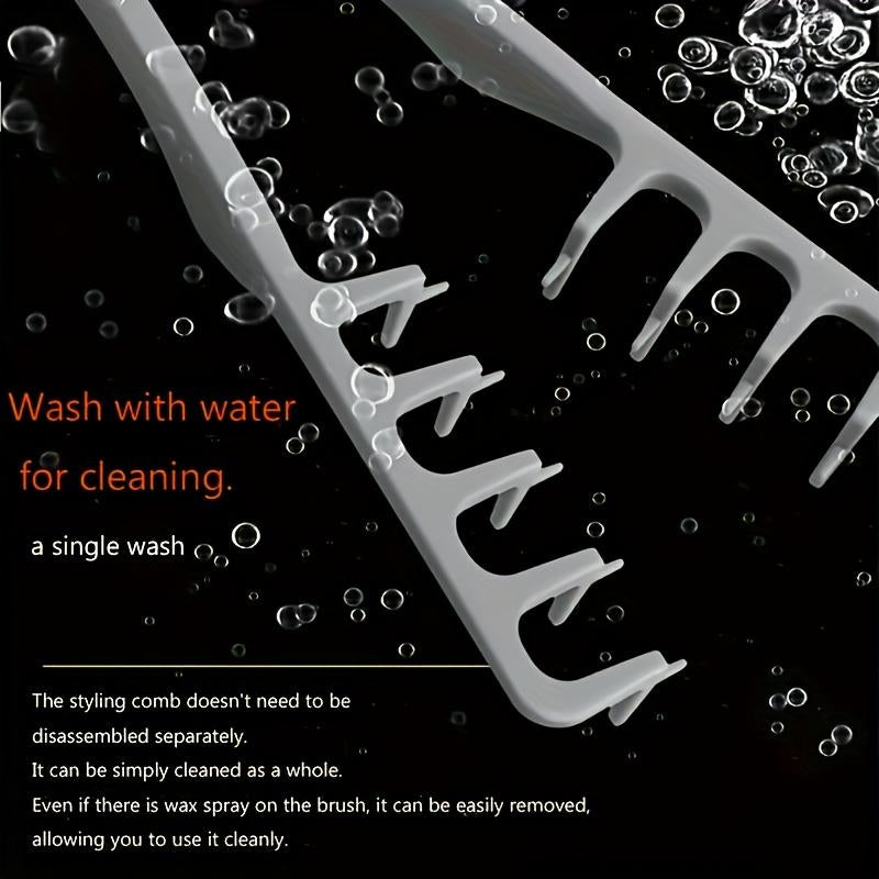 1Pc Puff Texture Styling Comb Natural Curl Perm Tool Root Volume Cover Hair Gap Beauty Brush, Hair Care Accessory, Easy Use