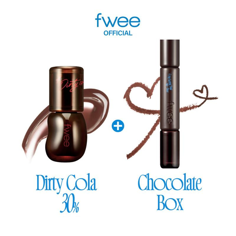 [Tiktok Shop Exclusive] Fwee Easy Lazy Lip Combo | LONG-LASTING DUAL COLORING STICK LIP + LINER & 3D Voluming Gloss | Transproof Lip Combo |