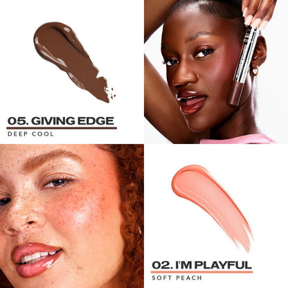 Sculpt & Blush DUO: Contour & Cheek STAY-N DUO, All-Day Wear, Buildable Pigment, Precise Applicator