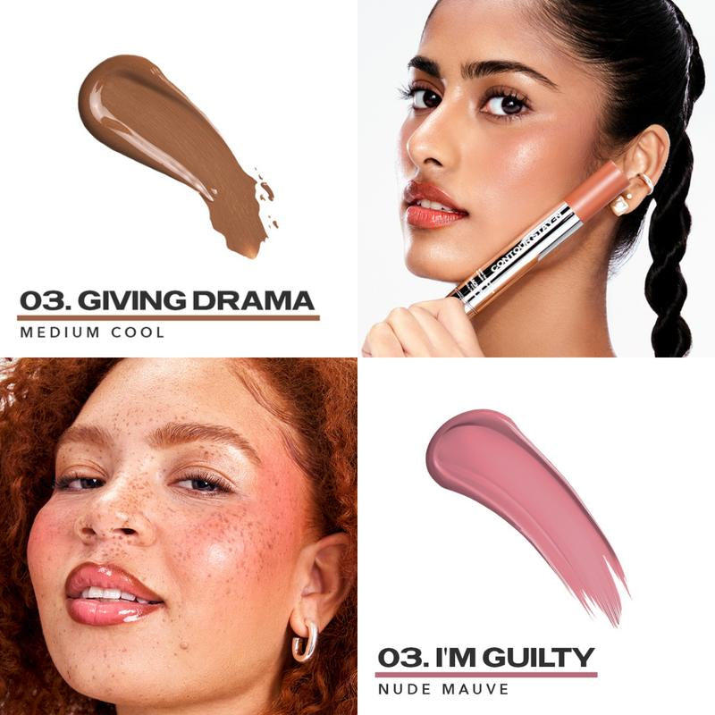 Sculpt & Blush DUO: Contour & Cheek STAY-N DUO, All-Day Wear, Buildable Pigment, Precise Applicator