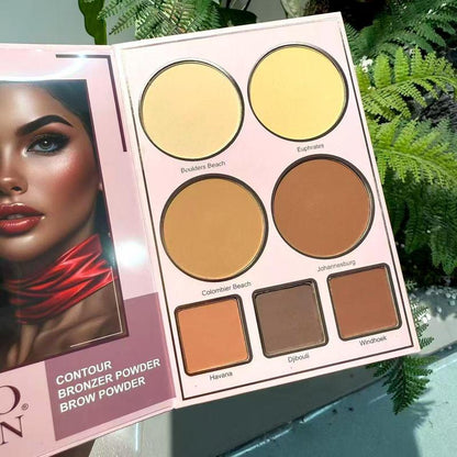 91Colors Professional Eyeshadow Palette - Diverse Shades, Smooth Texture, Elevate Your Eye Makeup Game for Any Occasion, Versatile Use, 6 in 1 Palette