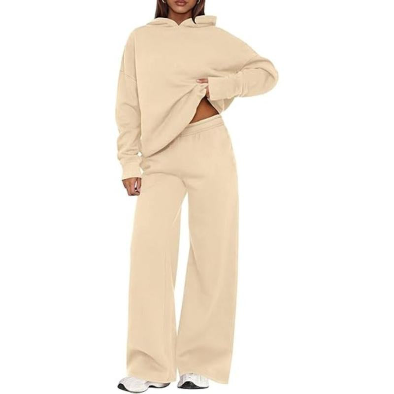 Prettygarden Womens Sweatsuits 2 Piece Set Casual Winter Long Sleeve Hoodie Loose Wide Leg Sweatpants Fall Tracksuit