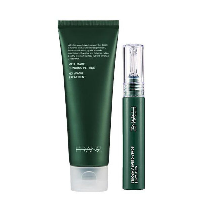 FRANZ SKINCARE Meli-Care Hair Duo Set - Treatment & Scalp Ampoule for 120-Hour Protein Repair & Anti-Hair Loss Solution