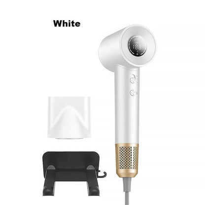 FOCHIER F High-Speed Ionic Hair Dryer, 200 Million Negative Ions, 110,000 RPM Brushless Motor, 1400W Fast Blow Dryer, Low Noise, Magnetic Nozzles