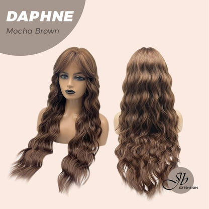 JBEXTENSION 29 Inches Long Body Wave Wig with Bangs DAPHNE