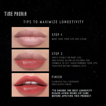 [TIMEPHORIA] Creator Exclusive- Stellar Dust Lip Stain 5Ml - High Coverage Lip Tint & Gloss with Glassy Finish & 30% Moisture Content for Flawless Makeup Look