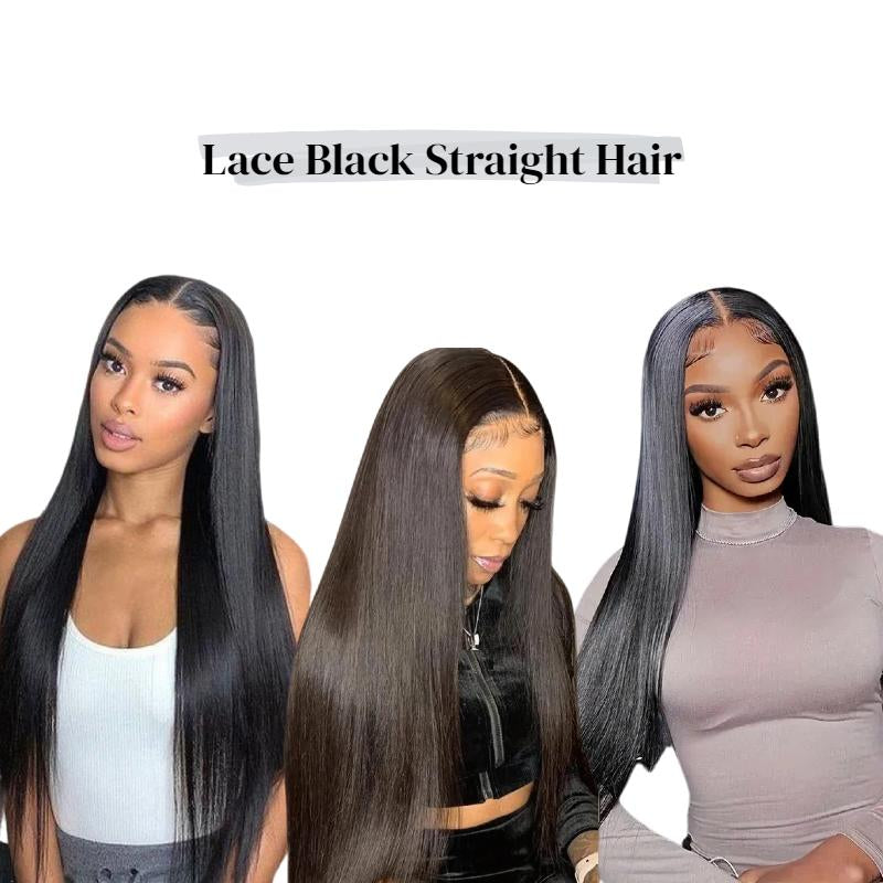 European and American Fashion Long Straight Hair Wigs African Hot Selling Lace Front 13*4 Full Head Wig
