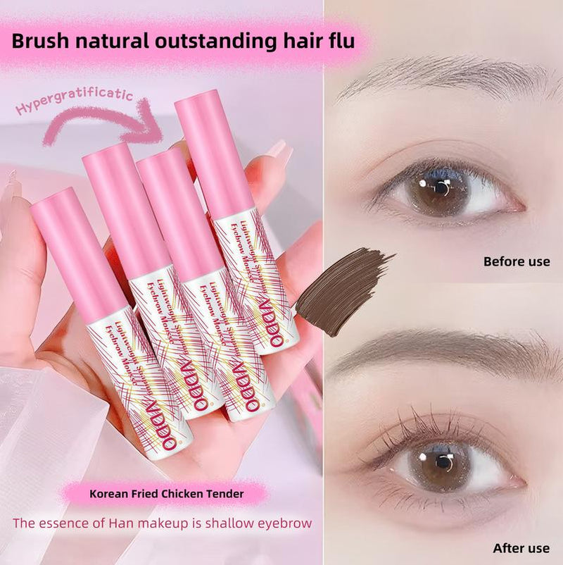 3D Eyebrow Cream，24-Hour Long-Lasting Waterproof Semi-Permanent, Adjustable Eyebrow Color, Long-Lasting and Natural. Comes in a Pair, Charcoal Gray and Chestnut Brown.