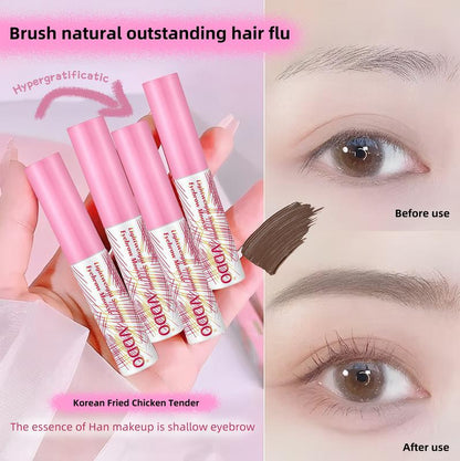 3D Eyebrow Cream，24-Hour Long-Lasting Waterproof Semi-Permanent, Adjustable Eyebrow Color, Long-Lasting and Natural. Comes in a Pair, Charcoal Gray and Chestnut Brown.