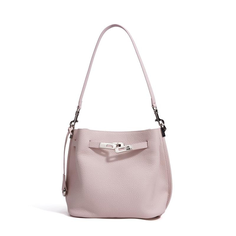 SADI Bag 2026 New Large Capacity Genuine Leather Bucket Bag Women Commuter Shoulder Crossbody Bag 30CM