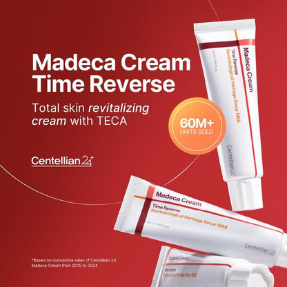 [Centellian24] Signature Edition | 2X Madeca Cream Time Reverse + 2X Intensive Formula Sheet Mask | Daily Hydrating Repair with Cica, Hyaluronic Acid & Radiance Boost | Korean Skincare