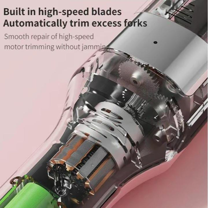 Automatic Electric Hair Clipper with Type-C Fast Recharge – Professional Split End Trimmer and Multifunctional Hair Styling Tool for Smooth, Strengthened, Healthy-Looking Hair