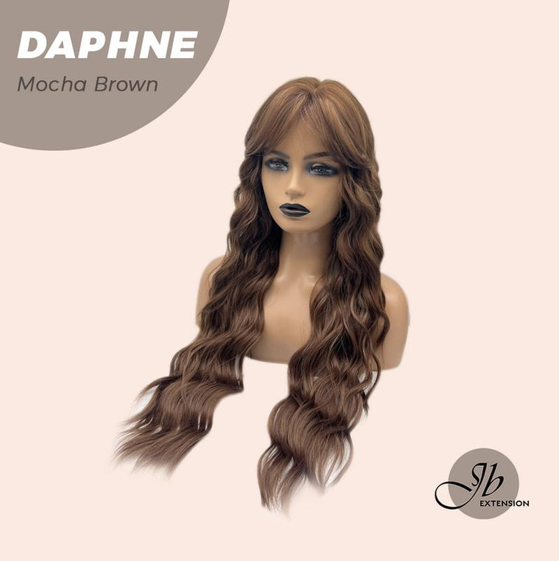 JBEXTENSION 29 Inches Long Body Wave Wig with Bangs DAPHNE