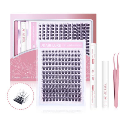 AIR LUXE DIY Lash Clusters Kit 144 Pcs Ultra Dense Volume Extensions Waterproof Long Wear Flawless Salon Result for Beginners Beginner Friendly Ultra Thin Invisible Band