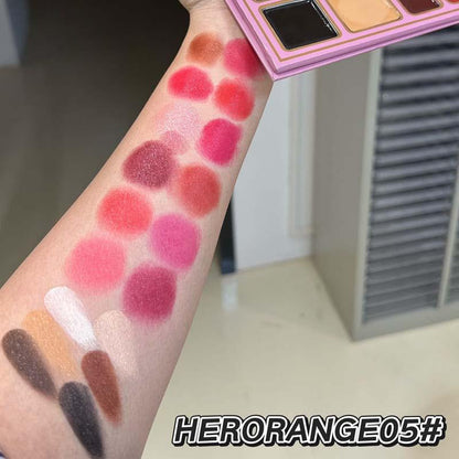 [Z]Essential for Fall & Halloween: 78-Shade All-In-One Makeup Palette with 48 Matte & Shimmer Eyeshadows, 6 Highlighters, 6 Blushes, 12 Lipsticks - Portable Foldable Book Design Full Coverage Palette