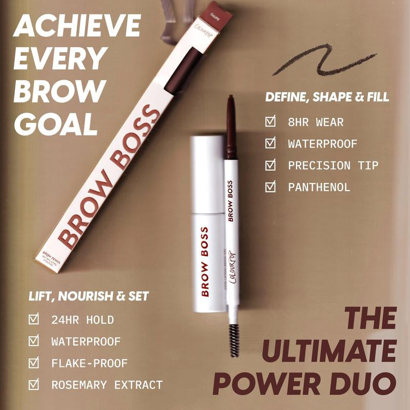 Colourpop Brow Boss Duo – Waterproof Brow Pencil + 24HR Clear Brow Gel | Tiktok Shop Exclusive