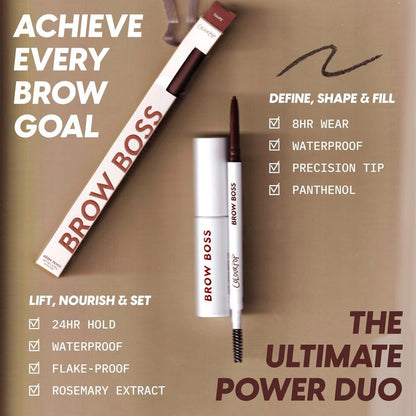 Colourpop Brow Boss Duo – Waterproof Brow Pencil + 24HR Clear Brow Gel | Tiktok Shop Exclusive