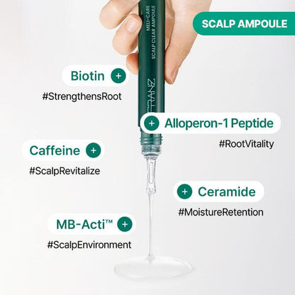 FRANZ SKINCARE Meli-Care Hair Duo Set - Treatment & Scalp Ampoule for 120-Hour Protein Repair & Anti-Hair Loss Solution