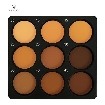 9 Tone Contour & Concealer Palette for Medium & Deep Tones - Natural 3D Makeup Effect, Matte Finish, Waterproof, Sweat Proof, Oil Control, Foundation & Eye Shadow Urbane Bronze