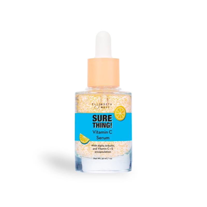 Elizabeth Mott Sure Thing! Vitamin C Serum - Brightening, Hydrating, for Sensitive & Dry Skin, Alcohol-Free Skincare Calming Smooth Arbutin