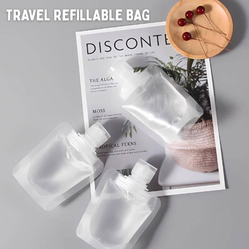 Bagvault Women'S Standing Travel Makeup Bag Bundle with Waterproof Toiletry Bag & 3 Dispensing Bags Portable Cosmetic Storage Set for Travelers #Tiktokshopblackfriday #Travelmusthave #Christmas Gift Ideal