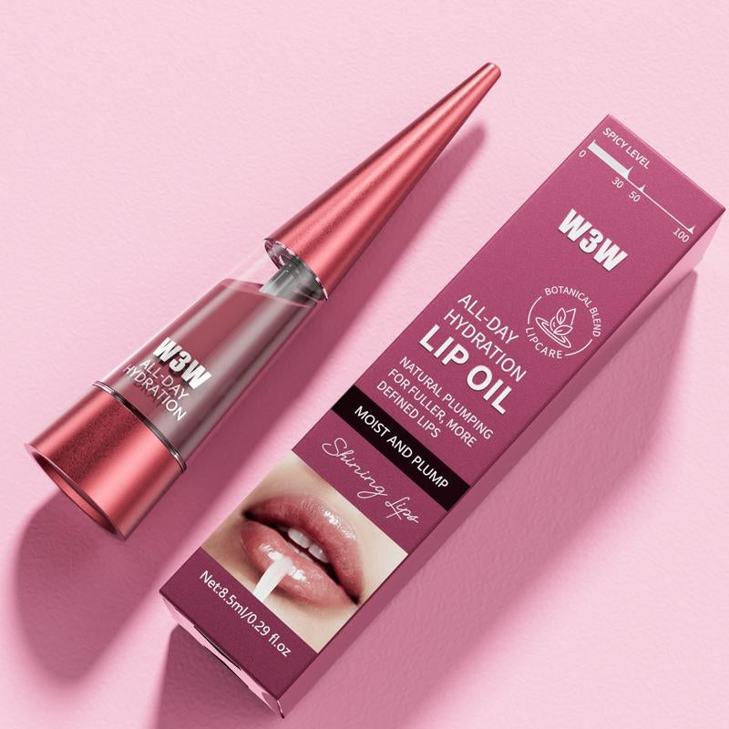 Spicy Lip Plumping Lip Balm - 5 Vibrant Shades for Bold Makeup Looks, Hydrating & Glossy Finish, Perfect for Date Nights & Bold Makeup Enthusiasts