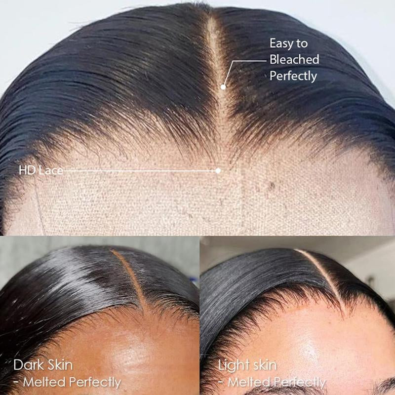 Yeswigs Pink Lace Front Wigs with Baby Hair for Black Women Human Hair Pre Plucked Straight Colored 13X4 13×6 Lace Frontal Glueless Wig 36 Inch 180% Density