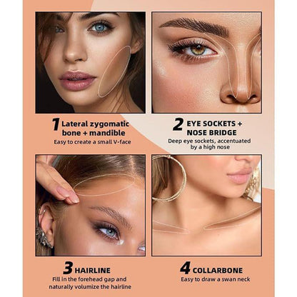 9 Tone Contour & Concealer Palette for Medium & Deep Tones - Natural 3D Makeup Effect, Matte Finish, Waterproof, Sweat Proof, Oil Control, Foundation & Eye Shadow Urbane Bronze