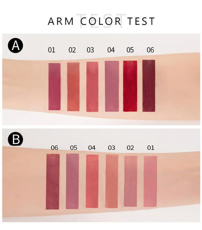 6Pcs Nude Matte Liquid Lipstick Set, Waterproof Long Lasting Non-Stick Cup Nude Lipstick 24 Hour Not Fade Matte Lipstick Professional Lip Gloss Makeup Christmas Gifts for Women (Set A)