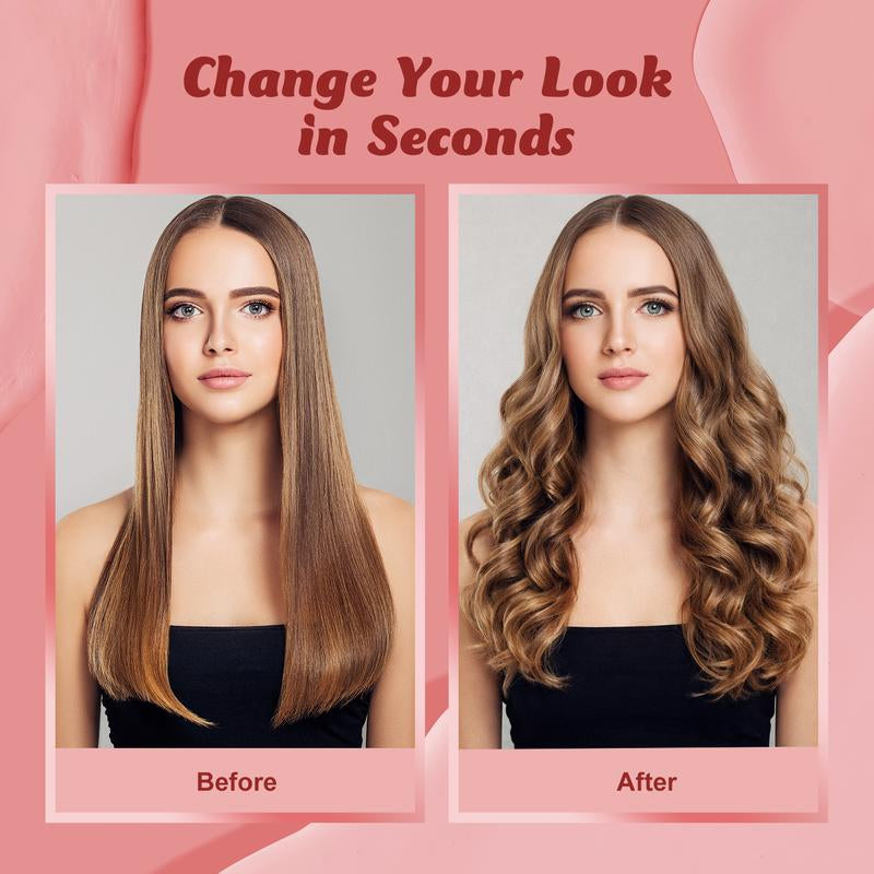 Automatic Hair Curler,Hair Automatic Curling Iron 1.25 Inch 3 Temperatures, 2-Way Rotation, Anti-Tangle, Anti-Scald, Automaticshut-Off, Christmas Anniversary Birthday Gifts for Women