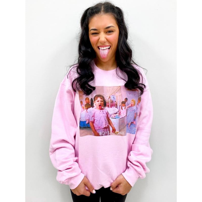 'Boys, Ugh!' Crewneck Sweatshirt