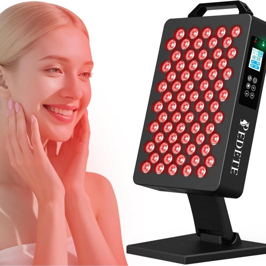 PEDETE Red Light Therapy Panel for Face & Body | Relieve Pain, Improve Skin & Sleep, High Power LED Light (630/660/810/850/940Nm)