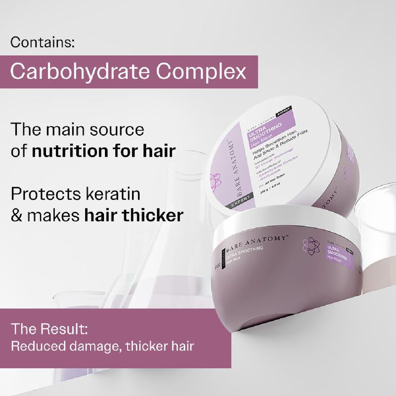 Bare Anatomy Ultra Smoothing Hair Trio – Shampoo, Mask & Serum